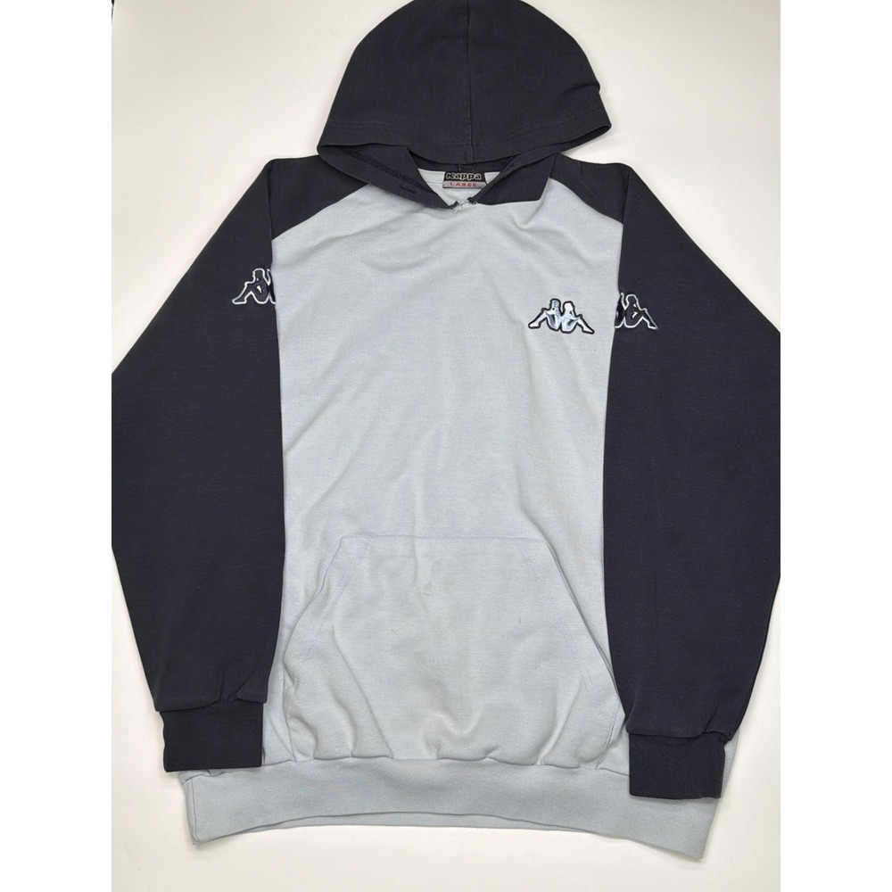 Kappa Mens Colorblock Hoodie Athletic Logo‎ Graphic Pullover Size Large